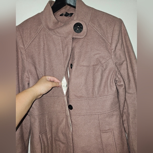 Le Chateau Pink Wool coat - sz Med - Picture 2 of 14